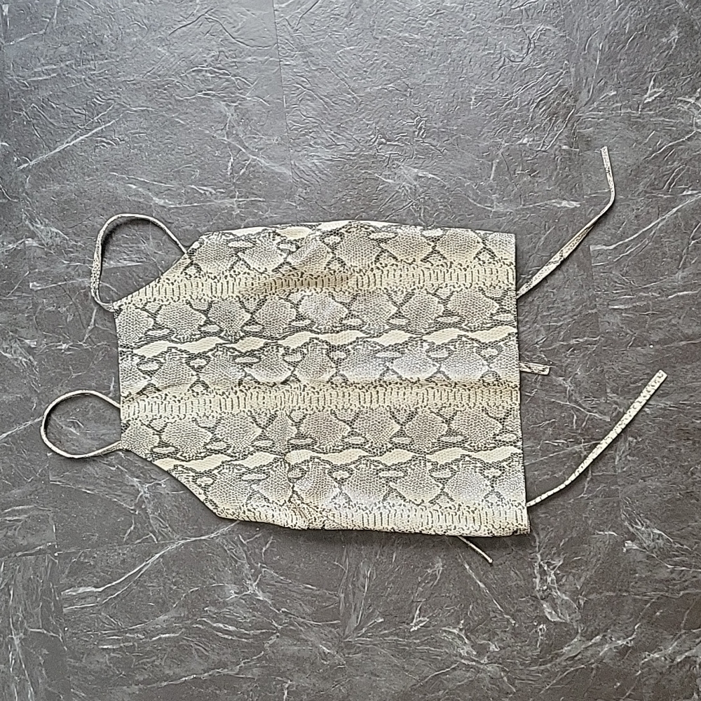 Plaether snakeskin top